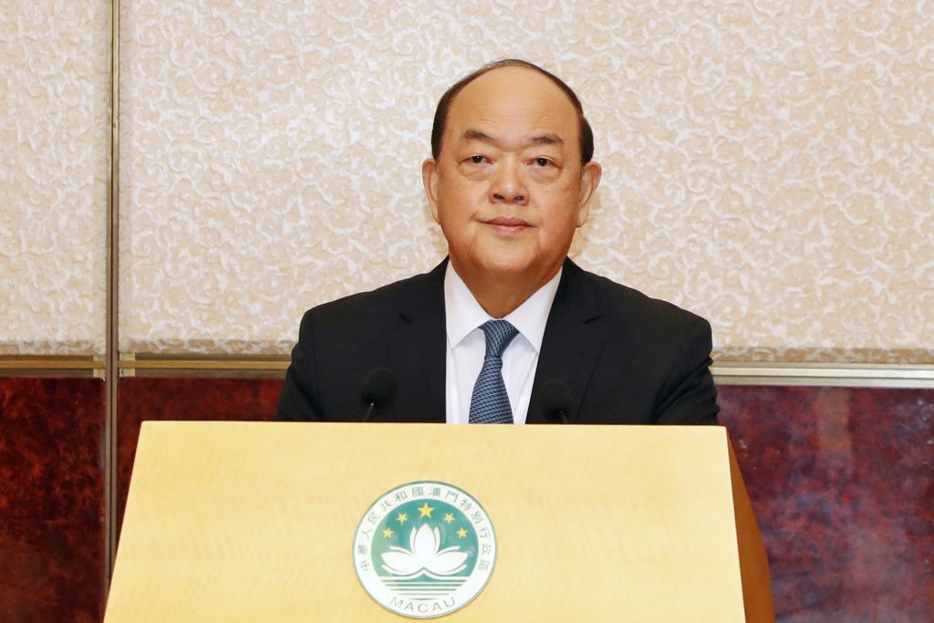 行政長官 澳門 賀一誠 Ho Iat Seng Chefe do Executivo Chief Executive of Macau