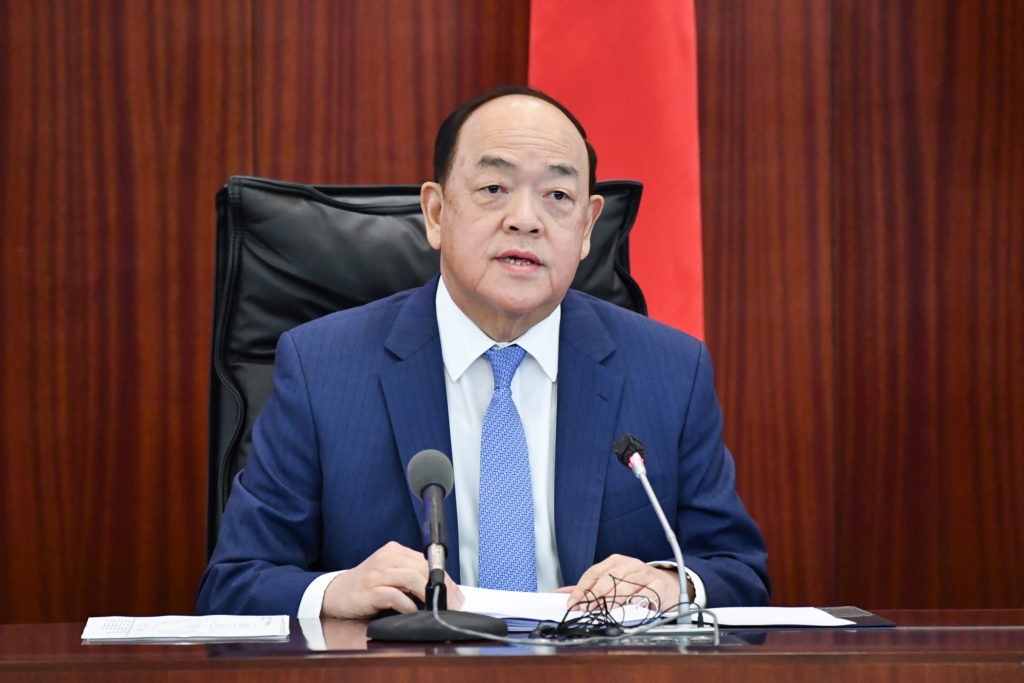 行政長官 澳門  賀一誠 Ho Iat Seng Chefe do Executivo Chief Executive of Macau