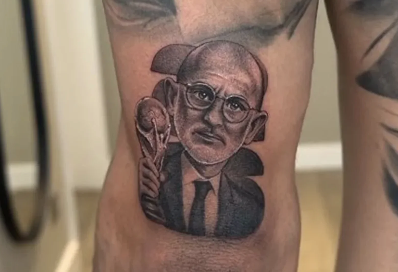 Promise kept: Cucurella gets Luis de la Fuente's face tattooed